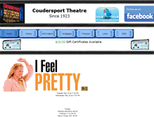 Tablet Screenshot of coudersporttheatre.com